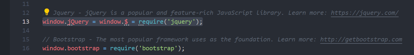 Remove jquery from webpack